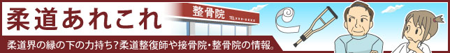 柔道あれこれ:柔道界の縁の下の力持ち?柔道整復師や接骨院・整骨院の情報。